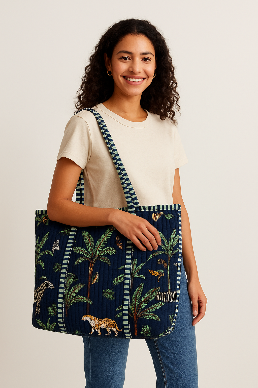 2.	Safari Chic Bag 	3.	Wild Tropics Tote 	4.	Midnight Jungle Carryall 	5.	Safari Nights Tote 	6.	Wild Wanderer Bag 	7.	Tropical Explorer Tote 	8.	Midnight Safari Shopper 	9.	Boho Jungle Bag 	10.	Wildlife Adventure Tote