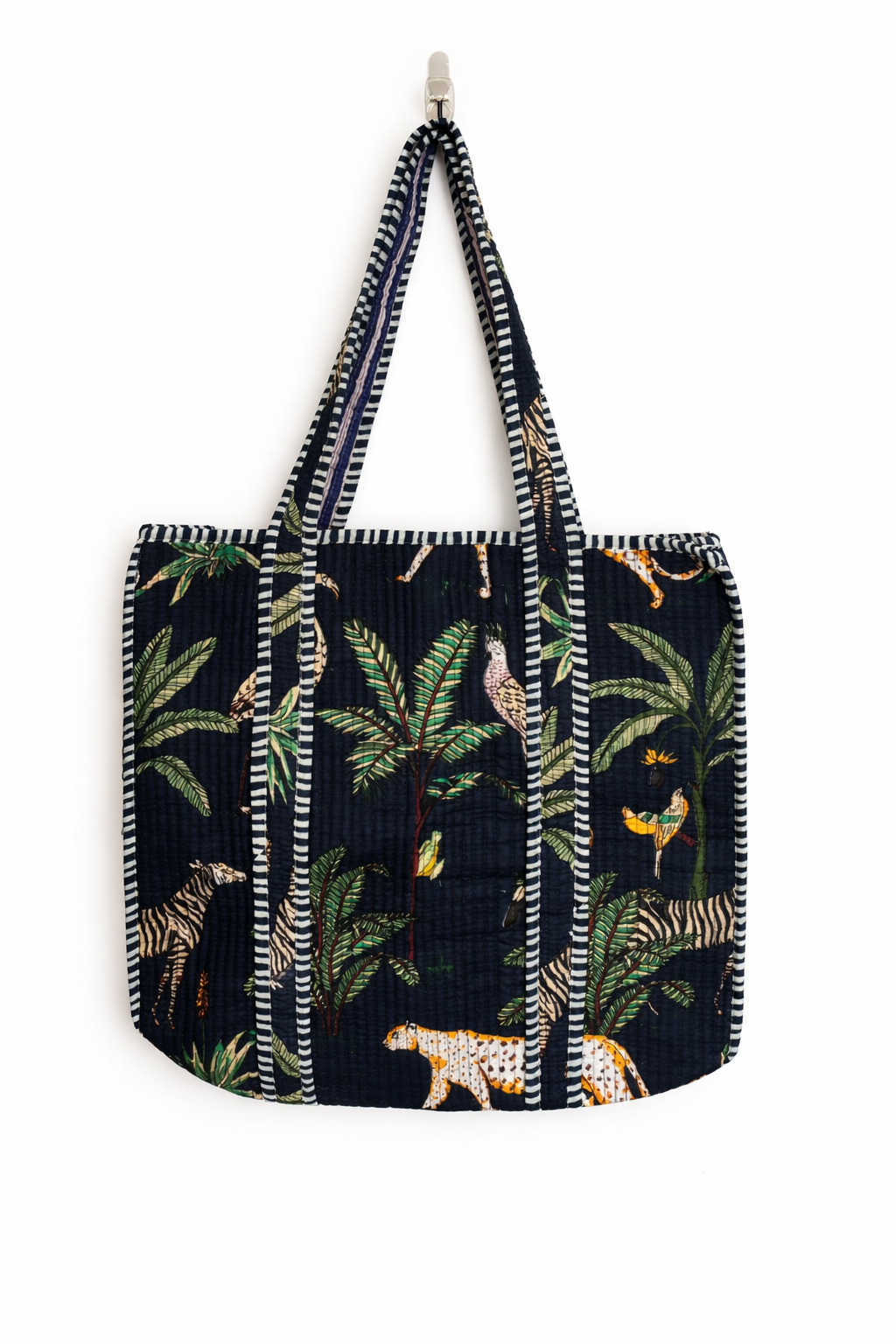 2.	Safari Chic Bag 	3.	Wild Tropics Tote 	4.	Midnight Jungle Carryall 	5.	Safari Nights Tote 	6.	Wild Wanderer Bag 	7.	Tropical Explorer Tote 	8.	Midnight Safari Shopper 	9.	Boho Jungle Bag 	10.	Wildlife Adventure Tote